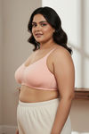Zivame True Curv Double Layered Non Wired 3/4th Coverage Sag Lift Bra - Peach Pearl — thumbnail 4